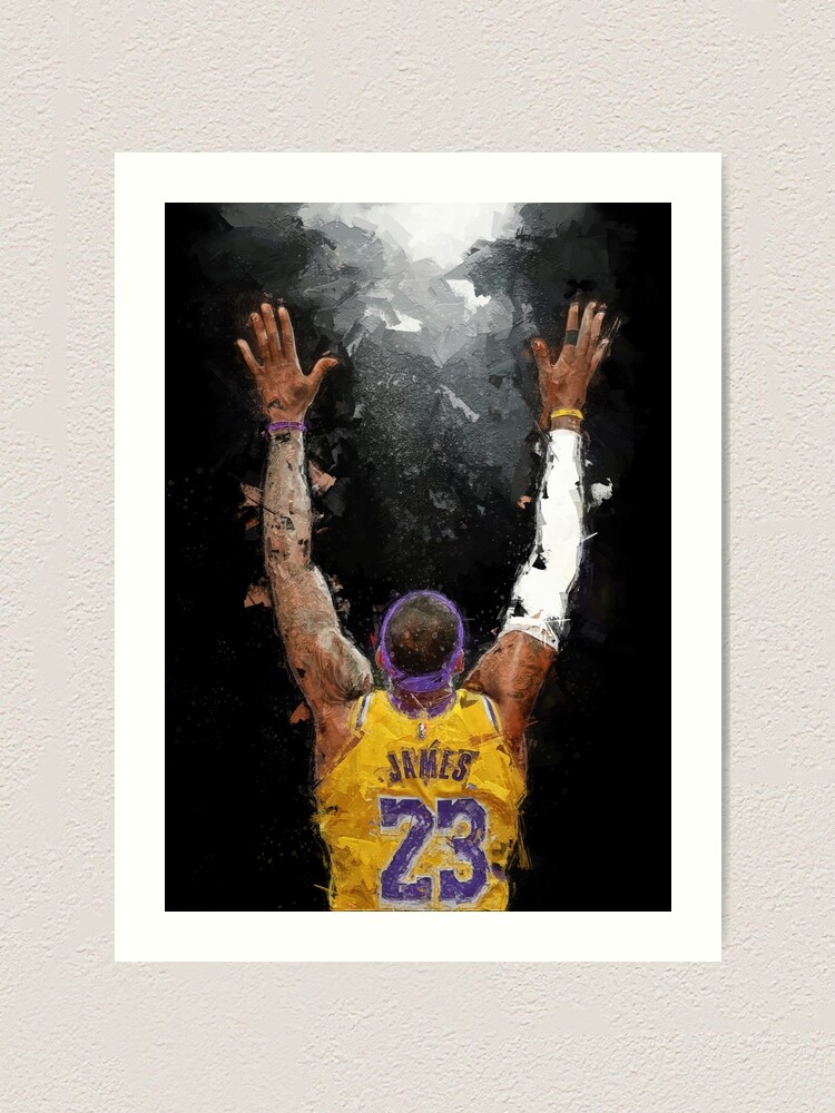 Lebron chalk toss on sale poster