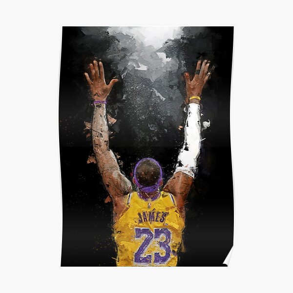 Play Strong LeBron James SCORING KING Tribute 9x12 Inch Framed Fine Art  Watercolor Print, Hand-Painted