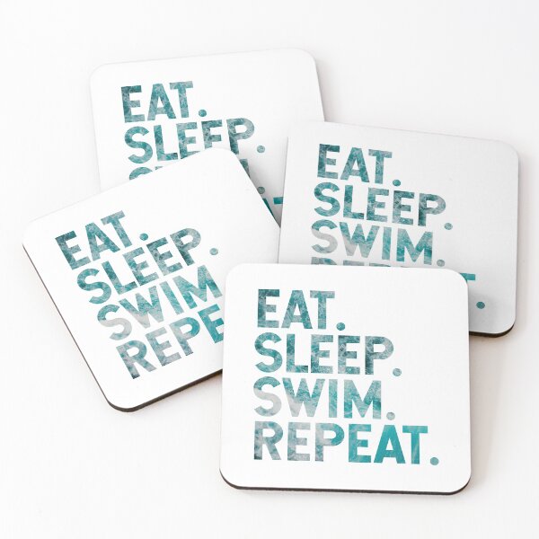 Item preview, Eat. Sleep. Swim. Repeat. | Swimming Lover designed and sold by Minimalwiz.