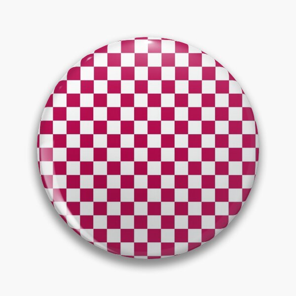 Item preview, Berry Gloss and White Check Coloured Pattern - Chequered, Checkered, Checks designed and sold by MissCheck.
