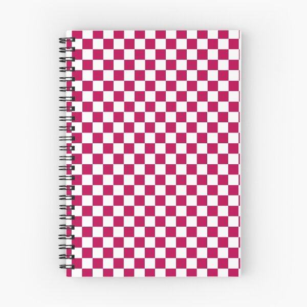 Item preview, Berry Gloss and White Check Coloured Pattern - Chequered, Checkered, Checks designed and sold by MissCheck.