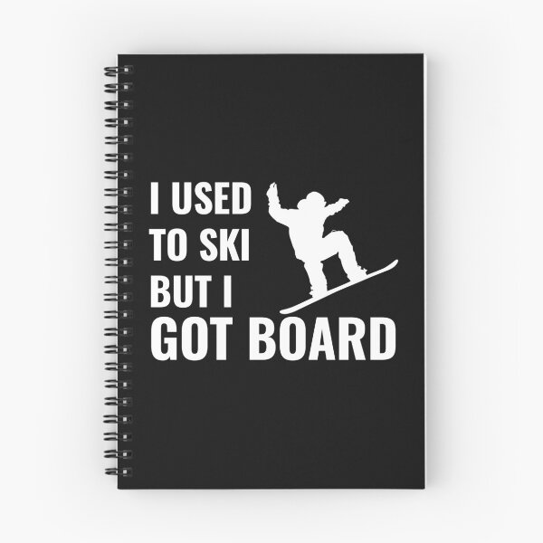 Item preview, Snowboarder Pun - I used to ski, but I got BOARD designed and sold by EstelleStar.