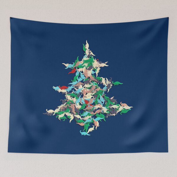 Item preview, DIN OH Christmas tree - dinosaur Confetti Christmas Tree designed and sold by HeyK.