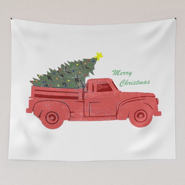 Item preview, Red Christmas Truck designed and sold by Kaydileigh.
