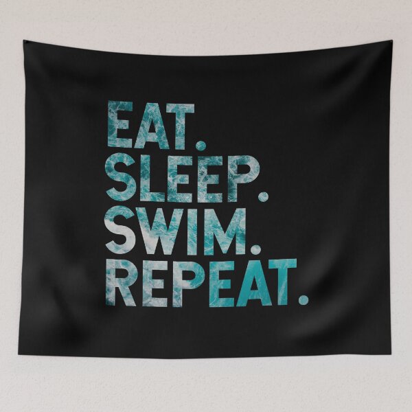Item preview, Eat. Sleep. Swim. Repeat. | Swimming Lover designed and sold by Minimalwiz.