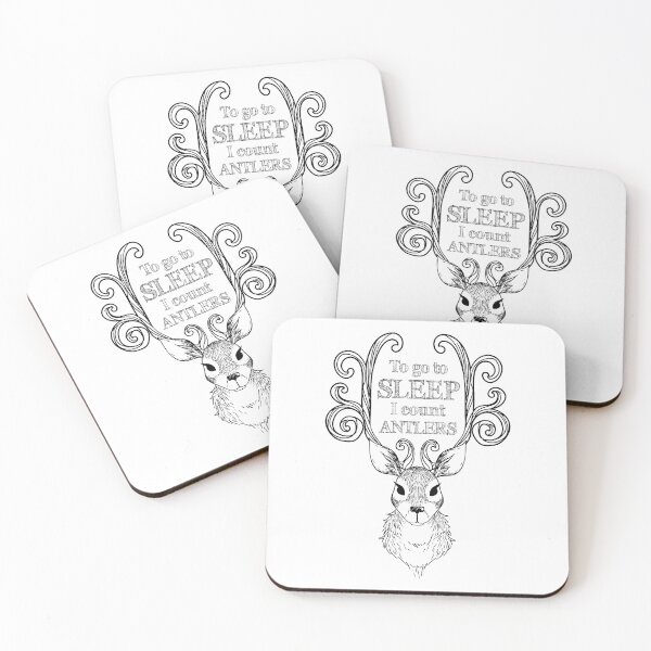 Item preview, To Go To Sleep I Count Antlers designed and sold by 4AllTimes.