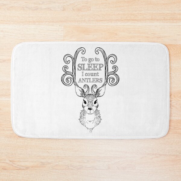Item preview, To Go To Sleep I Count Antlers designed and sold by 4AllTimes.