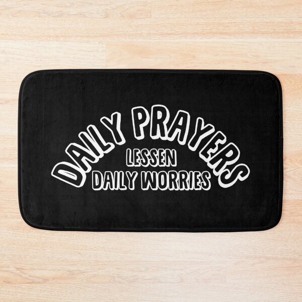 Item preview, Daily Prayers Lessen Daily Worries White designed and sold by Andantino.