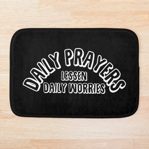 Item preview, Daily Prayers Lessen Daily Worries White designed and sold by Andantino.