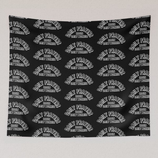 Item preview, Daily Prayers Lessen Daily Worries White designed and sold by Andantino.