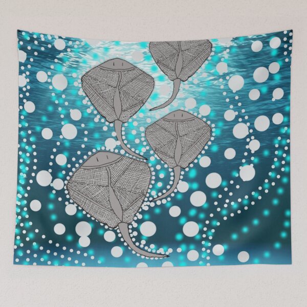Item preview, Ginup (Stingray) designed and sold by Sammy Wyborn Aboriginal Art.