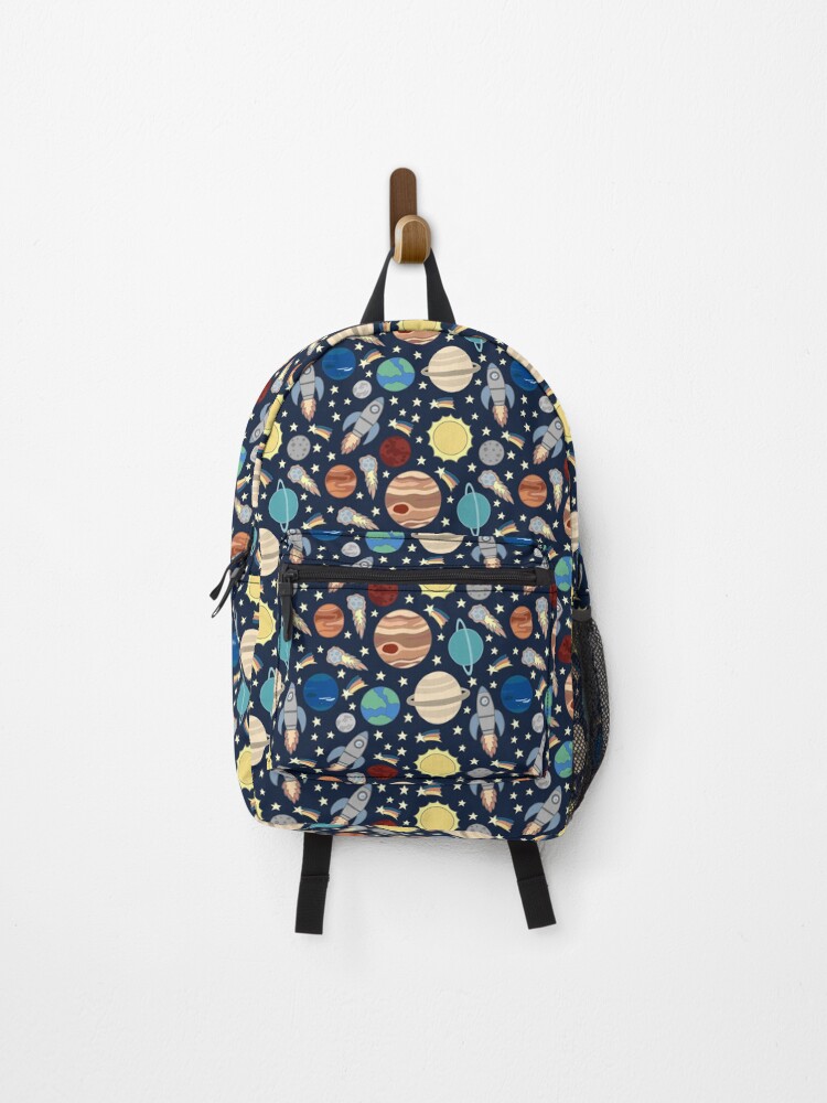 Thumbnail 1 of 3, Backpack, Space pattern designed and sold by cwillustration.
