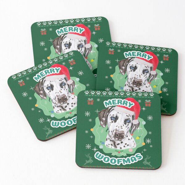Item preview, Merry Woofmas Dalmatian designed and sold by bohefy.