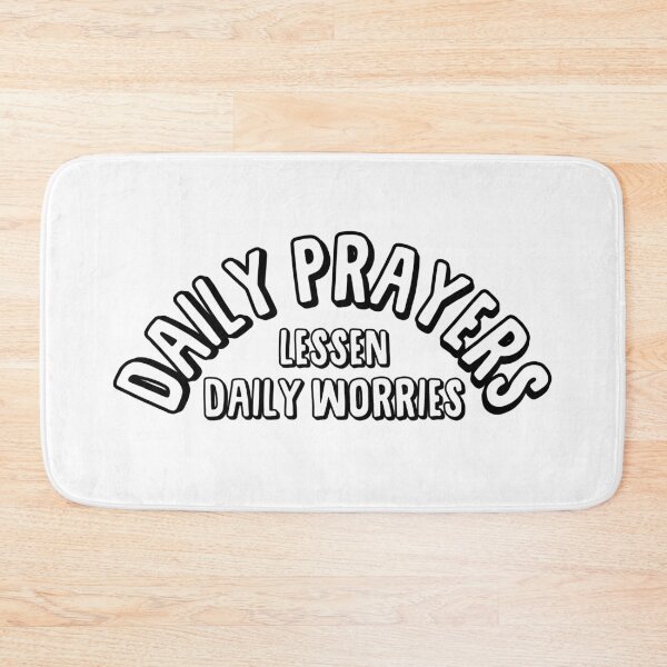 Item preview, Daily Prayers Lessen Daily Worries Black designed and sold by Andantino.
