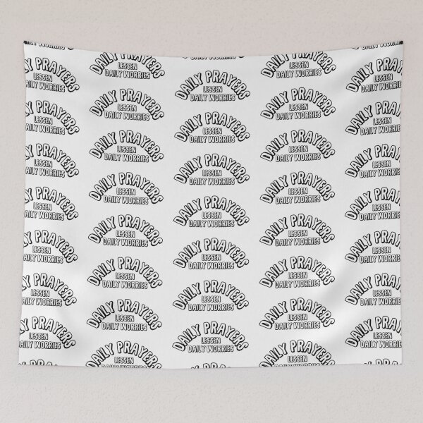 Item preview, Daily Prayers Lessen Daily Worries Black designed and sold by Andantino.