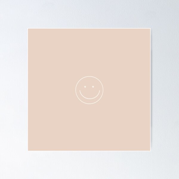Item preview, Neutral Pink Smiley Face designed and sold by juvenilepeace.