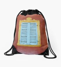 Palazzo window - Italy Drawstring Bag