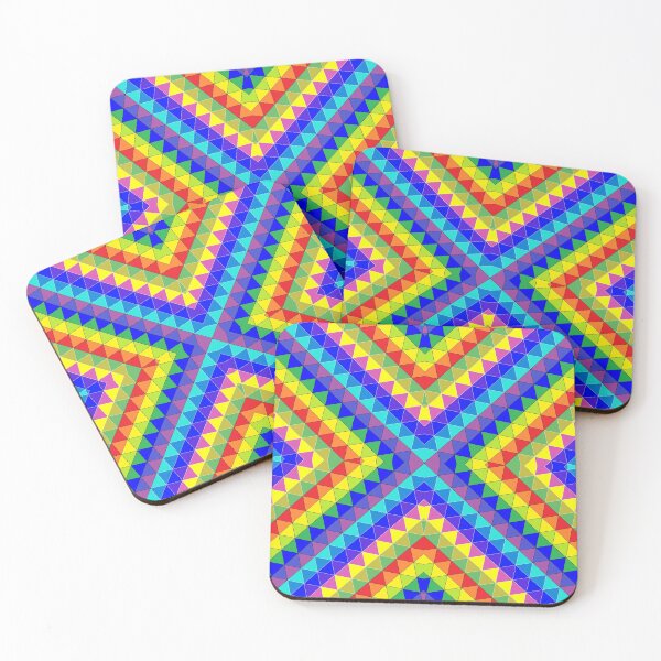 Item preview, Rainbow Colored Triangles and Inverted - Diamond pattern designed and sold by hendrickssdh.