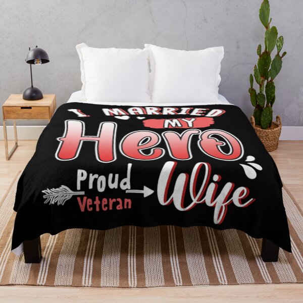 Item preview, Proud Veteran Wife Shirt for Women Married My Hero Patriotic designed and sold by NormaRitchie.