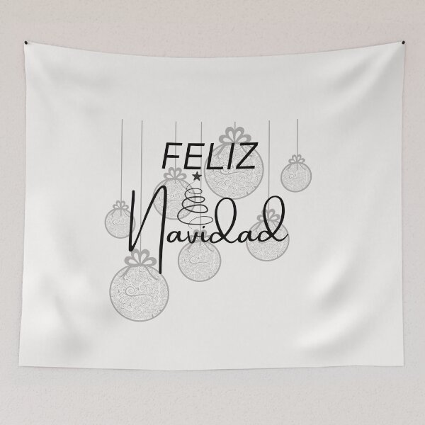 Item preview, Feliz Navidad, Prospero ano y felicidad, Merry Christmas, feliz, spanish, papa noel, san nicolas mexican, hispanic, christmas, christmas holidays, christmas tree, santa claus, designed and sold by prteacool.