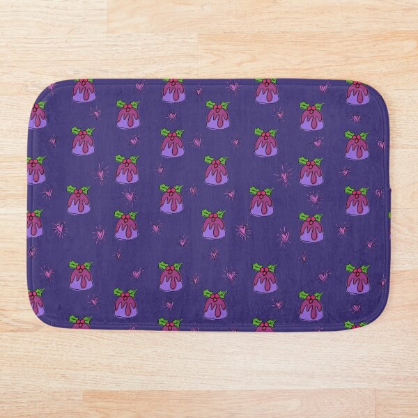 Christmas pudding Bath Mat