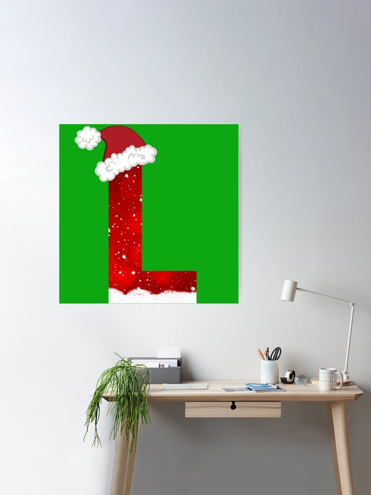 Christmas letter L with Santa Claus cap. Stock Photo by ©vladvitek 33361245