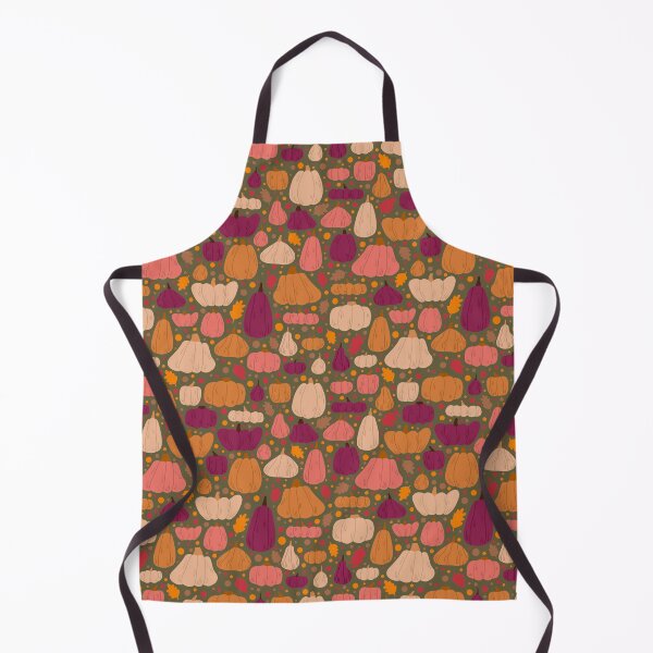 Item preview, Fall Pumpkin Pattern - Dark Green designed and sold by KTJoh.