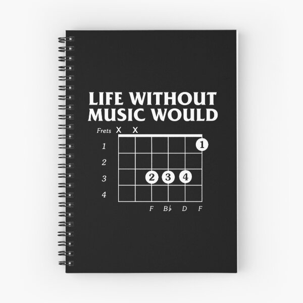Item preview, Without Music Life Would B Flat Guitar Fret designed and sold by FanaticTee.