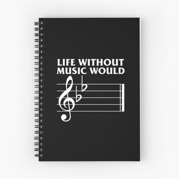 Item preview, Without Music Life Would B Flat Music Notes designed and sold by FanaticTee.