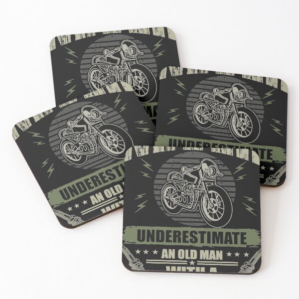 Item preview, Never Underestimate An Old Man With A Motorcycle Trendy T-shirt designed and sold by topartist20.