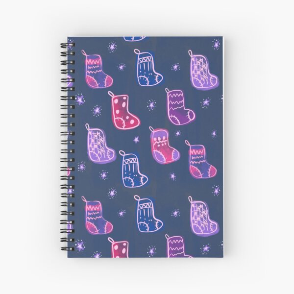 Christmas stockings Spiral Notebook