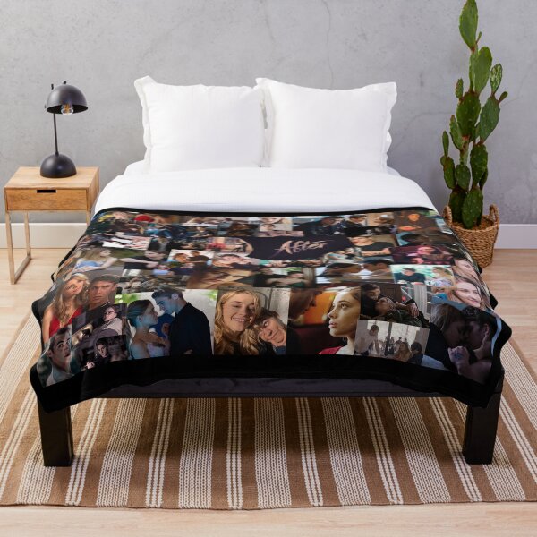 After Collage Throw Blanket