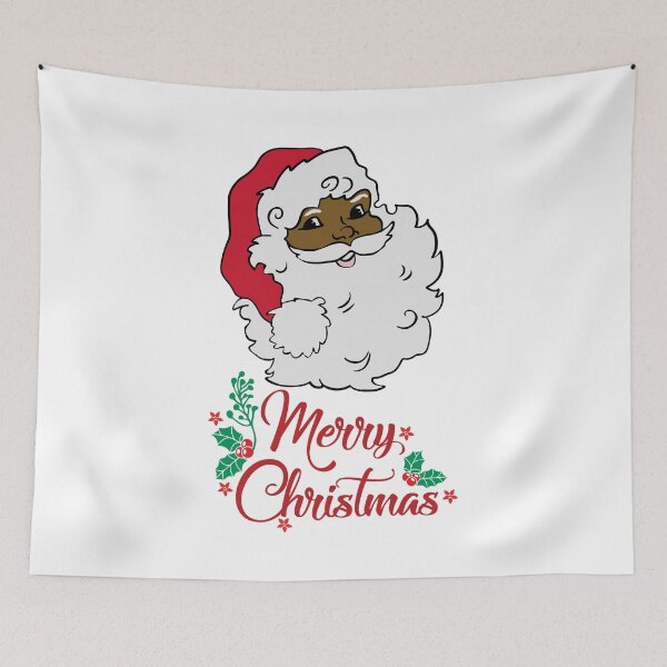 Item preview, Black Santa Claus Christmas T-Shirt designed and sold by R&BApparel.