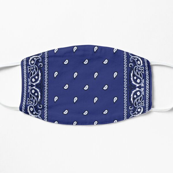 navy blue bandana face mask