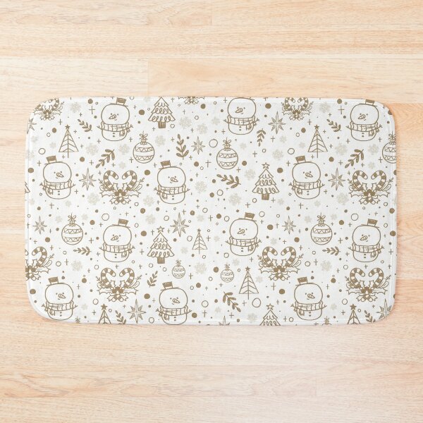 Item preview, Winter Snowman Pattern - Gold designed and sold by KTJoh.