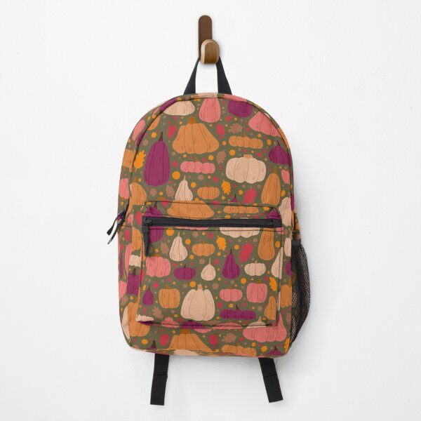 Item preview, Fall Pumpkin Pattern - Dark Green designed and sold by KTJoh.