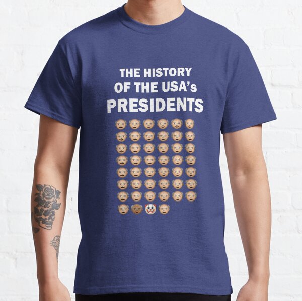 The History of The USA Presidents Emoji Style Updated with Biden Classic T-Shirt