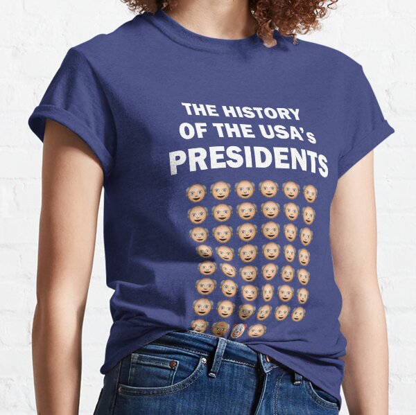 The History of The USA Presidents Emoji Style Updated with Biden Classic T-Shirt