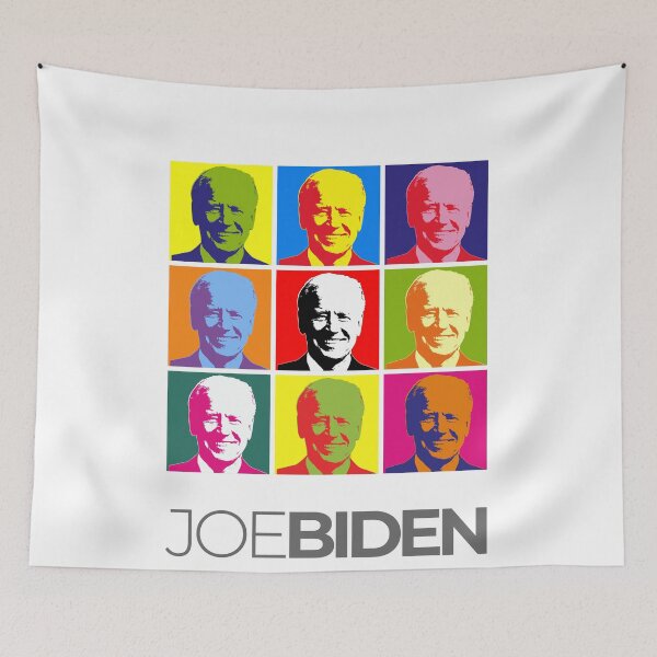 Item preview, Joe Biden pop-art poster portrait designed and sold by CMYKStudio.