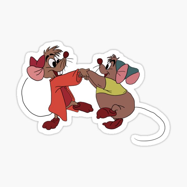 Gus and Jaq Sticker