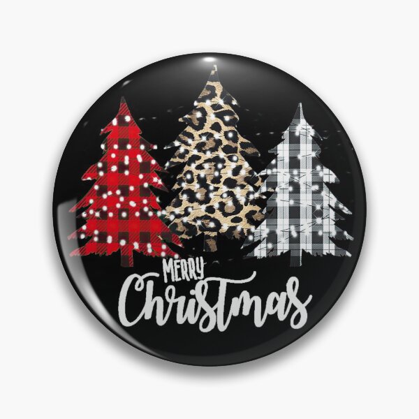 Item preview, Merry Christmas Leopard Buffalo Plaid Christmas Tree Xmas designed and sold by robtkatch86.