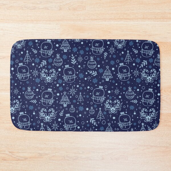 Item preview, Winter Snowman Pattern - Blue designed and sold by KTJoh.