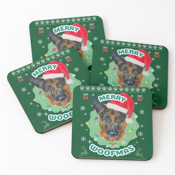 Item preview, Merry Woofmas German Sherperd designed and sold by bohefy.