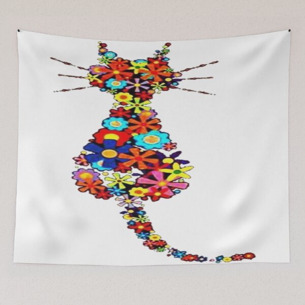 Item preview, Flowered cat designed and sold by Liuth.