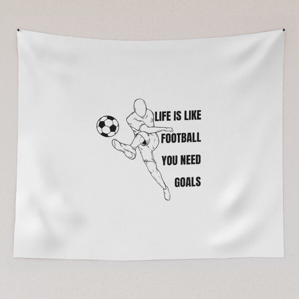 Item preview, Life Is Like Football You Need Goals designed and sold by Hatomomox.