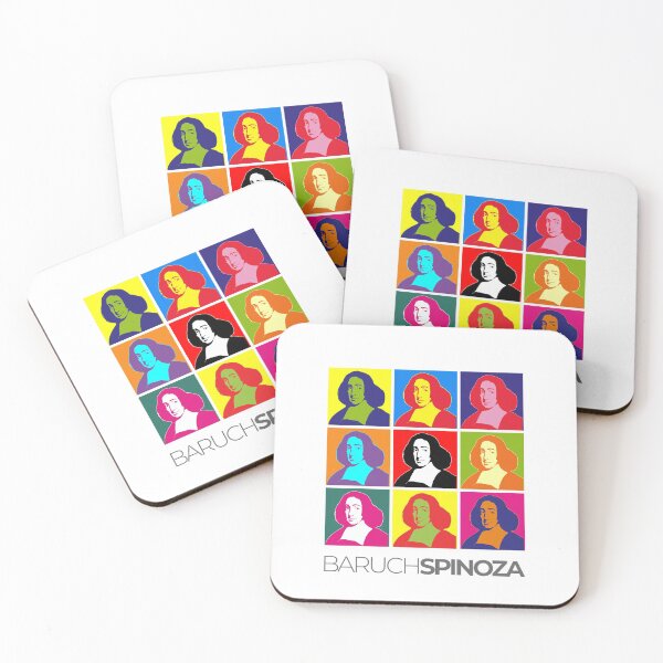 Item preview, Baruch Spinoza pop-art poster portrait designed and sold by CMYKStudio.