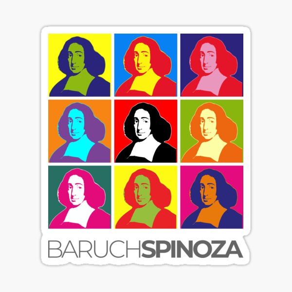 Baruch Spinoza pop-art poster portrait Sticker