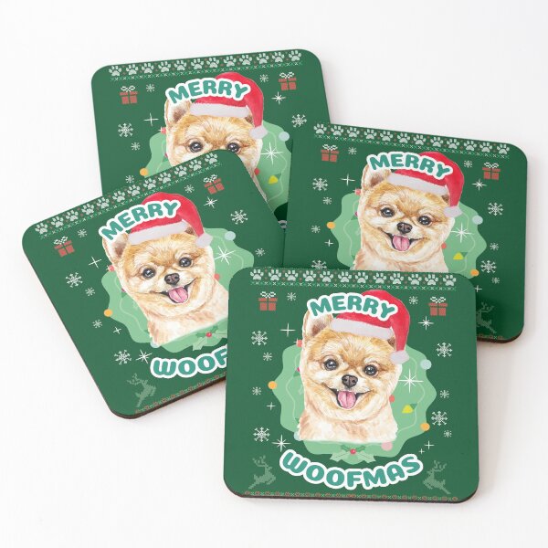 Item preview, Merry Woofmas Pomeranian designed and sold by bohefy.