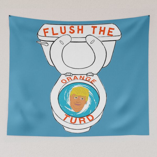 Item preview, Flush the orange turd designed and sold by SidTastic .