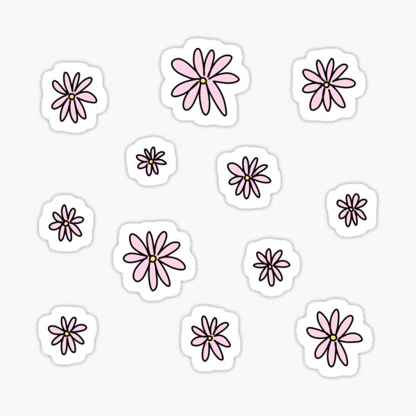 Pegatina «Flores moradas» de CatieY | Redbubble